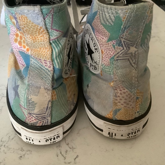 Converse Chuck Taylor all star mosaic design high top sneakers lace up size 7.5 - Picture 5 of 9